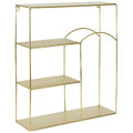 Shelving Unit Alia, gold