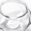 VILJESTARK Vase, clear glass, 8 cm