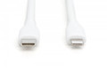 DIGITUS Lightning silicone connection cable, USB-C - Lightning, 2m, white