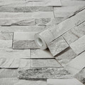 GoodHome Vinyl Wallpaper on Fleece Jori, white