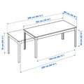 EKEDALEN / BERGMUND Table and 8 chairs, white white/Ramna light grey, 180/240 cm