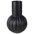 SKOGSTUNDRA Vase, black, 27 cm