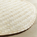PADDFISK Place mat, palm leaf handmade, 37x35 cm