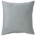PUCKELMAL Cushion cover, light grey-turquoise, 50x50 cm
