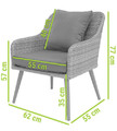 Outdoor Furniture Set MOKKA, grey