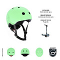 SCOOTANDRIDE Child's Bicycle Helmet S-M helmet for children, kiwi, 3+