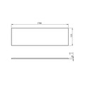 GoodHome Bathtub Panel Cavally Teesta 170 cm