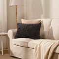 ÅSJORDFLY Cushion cover, dark grey, 40x58 cm