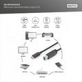 Assmann Connection Cable USB 3.1 Gen.2 SuperSpeed + 10Gbps USB Type C / B M / M Power Delivery, black, 1.8m