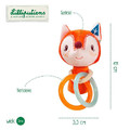 LILLIPUTIENS Mini Rattle Alice Fox 3m+