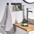 GoodHome Shower Basket Koros, large, black