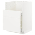 METOD Bc f BREDSJÖN sink/2 fronts/2 drws, white/Veddinge white, 60x60 cm