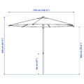 HÖGÖN Parasol, dark blue, 270 cm