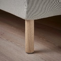 SAGESUND Upholstered bed frame, Diseröd brown,140x200 cm