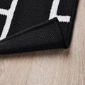 VÄNDPLATS Door mat, black/brick pattern, 40x60 cm