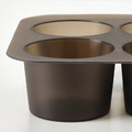 LUFTTÄT Ice cube tray, black, 15x5 cm