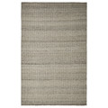 TIDTABELL Rug, flatwoven, grey, 133x195 cm
