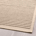 STARREKLINTE Rug, flatwoven, natural/black, 155x220 cm