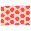 KÖRFÄLTSPIL Door mat, pink orange/circle pattern, 40x60 cm