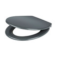 Cooke & Lewis Duroplast Soft-close Toilet Seat Diani, grey