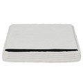 Folding Pouffe, corduroy, white