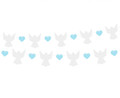 Paper Decorative Garland Angels & Blue Hearts 150cm