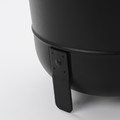 PÄRLRÖNN Plant pot, in/outdoor/black, 24 cm