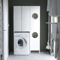 NYSJÖN Storage combination for laundry, white, 105x32x190 cm