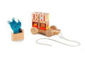 LILLIPUTIENS Wooden Food Truck with Puzzle Rhino Marius 12m+