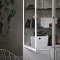 KUGGIS Box with lid, white, 26x35x15 cm