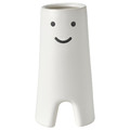 FRÖVÄXT Vase, white, 20 cm