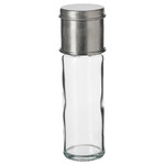 CITRONHAJ Spice mill, clear glass/stainless steel, 15 cm