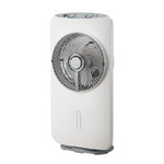 Standing Floor Fan with Mist 30cm, white