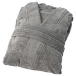 ROCKÅN Bathrobe, grey, S/M