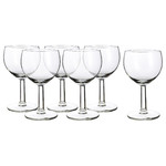 FÖRSIKTIGT Wine glass, clear glass, 16 cl, 6 pack