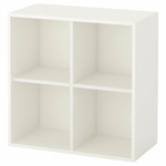 EKET Cabinet with 4 compartments, white, 70x35x70 cm