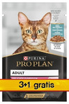 Purina Pro Plan Cat Nutri Savour Ocean Fish in Gravy Wet Cat Food 3+1 x 85g