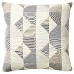 SVARTHÖ Cushion cover, grey/beige, 50x50 cm