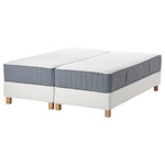 ESPEVÄR/VÅGSTRANDA Divan bed, white/medium firm light blue, 180x200 cm