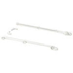 KOMPLEMENT Pull-out rail for baskets, white, 58 cm, 2 pack