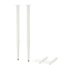 BOAXEL Pair of legs, white, 67-84 cm