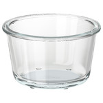 IKEA 365+ Food container, round, glass, 14 cm