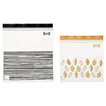 ISTAD Resealable bag, patterned black/yellow