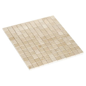 Mosaic Tile Marble Colours 30.5 x 30.5 cm, cream beige, 1pc