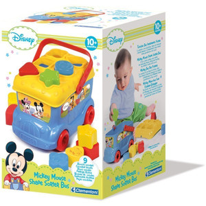 Clementoni Disney Mickey Mouse Shape Sorter Bus 10m+