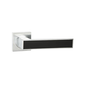 Door Handle Schaffner Gabi, satin nickel/black