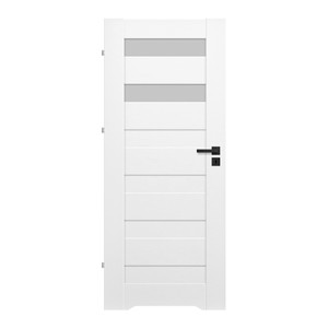 Internal Door, Undercut, Trame 80, left, white