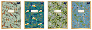 Notebook A5 80 Sheets Squared Metallic Gold 10-pack, assorted patterns