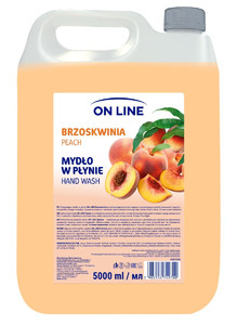 On Line Transparent Hand Wash Peach - Refill 5000ml