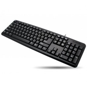 Techly Wired Keyboard 104 keys, USB US Layout, black